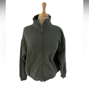 NWT Victoria’s secret PINK Olive Green Zip-Up Sweatshirt-Size Small